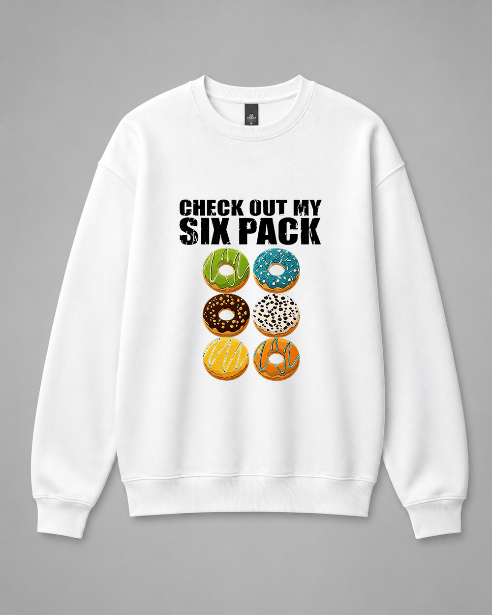 BDG Crew Neck Sweatshirt - Check out my Six pack - Built Different Goods