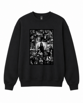 BDG Crew Neck Sweatshirt - Collage- music finger