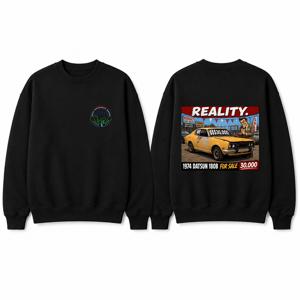 BDG Crew Neck Sweatshirt - Datsun Reality - Built Different Goods