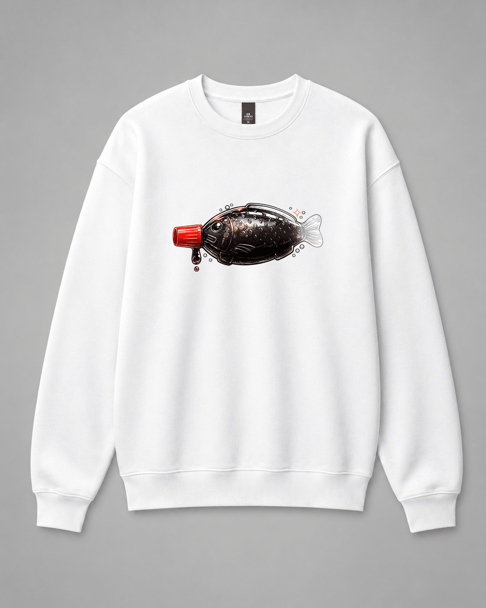 BDG Crew Neck Sweatshirt - Fish soy bottle - Built Different Goods