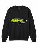 BDG Crew Neck Sweatshirt - Ford 1973 XA GT Lime Green
