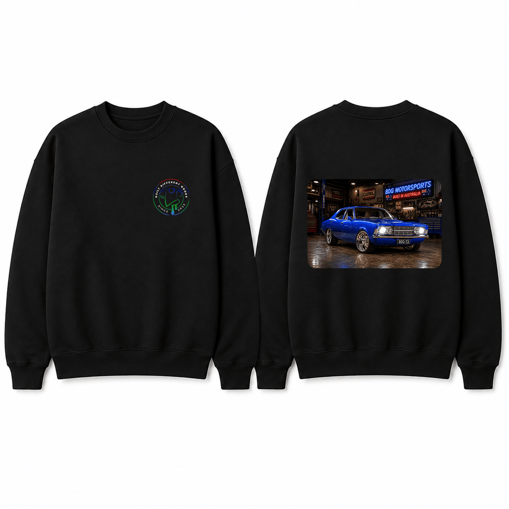 BDG Crew Neck Sweatshirt - 1973 Ford TC Cortina - Built Different Goods