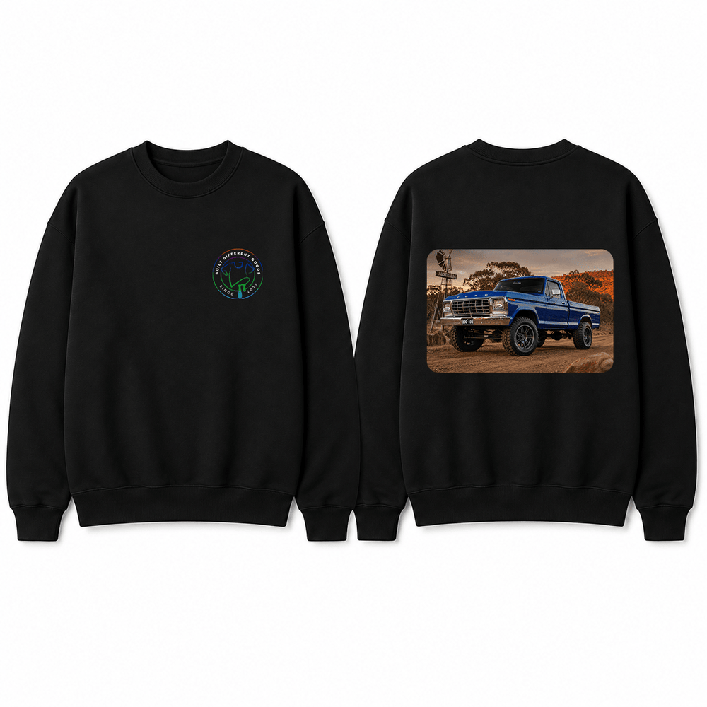 BDG Crew Neck Sweatshirt - Ford 1978 F-100 - Built Different Goods