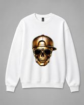 BDG Crew Neck Sweatshirt - Gold skull