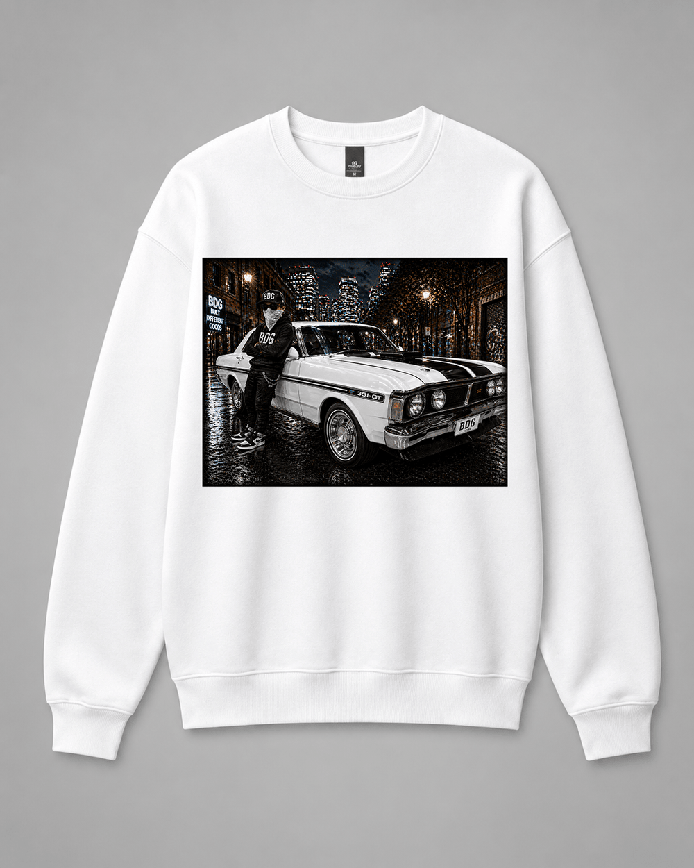 BDG Crew Neck Sweatshirt - Ford GT HO Phase 3 - Built Different Goods