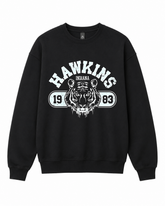 BDG Crew Neck Sweatshirt - Stranger Things - Hawkins Indiana