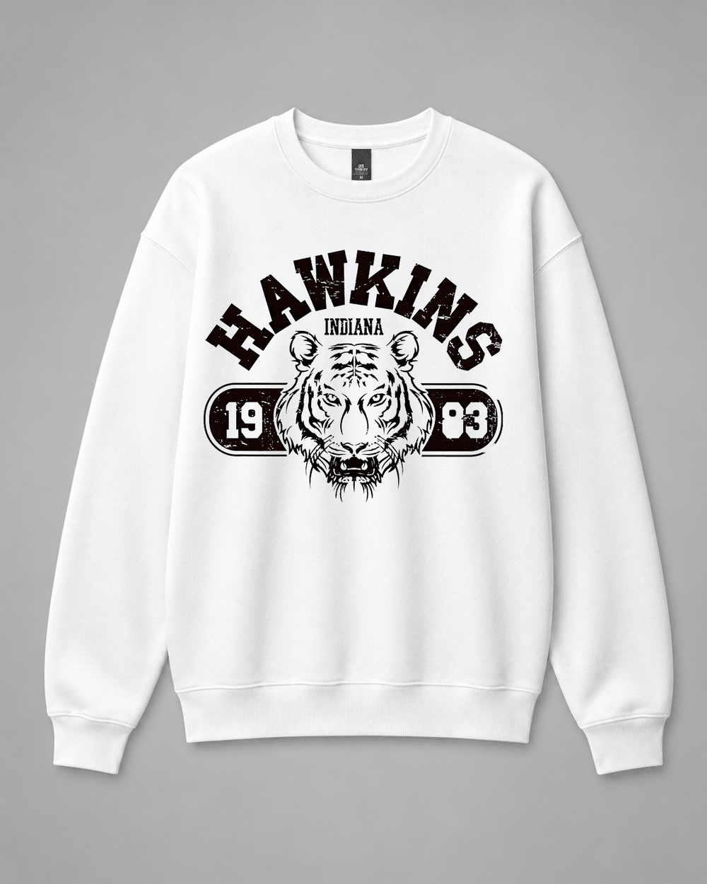 BDG Crew Neck Sweatshirt - Stranger Things - Hawkins Indiana - Built Different Goods