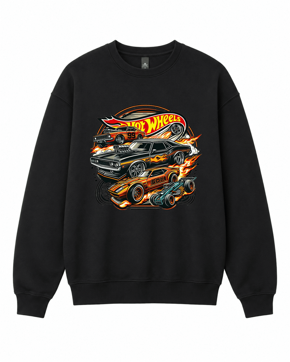 BDG Crew Neck Sweatshirt - Hot Wheels - Built Different Goods