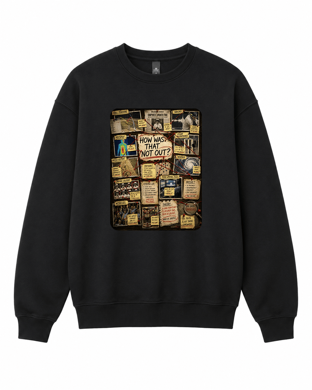 Cricket - How was that not out Crewneck Sweatshirt - Built Different Goods
