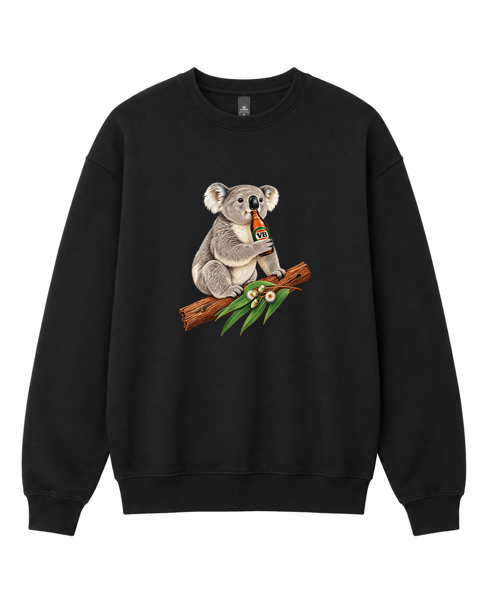 Koala Sipping Beer Graphic Crewneck Sweatshirt - Built Different Goods