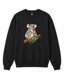 Koala Sipping Beer Graphic Crewneck Sweatshirt - Built Different Goods