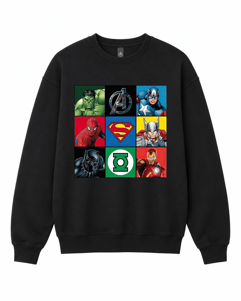BDG Crew Neck Sweatshirt - DC and Marvel rival - Built Different Goods