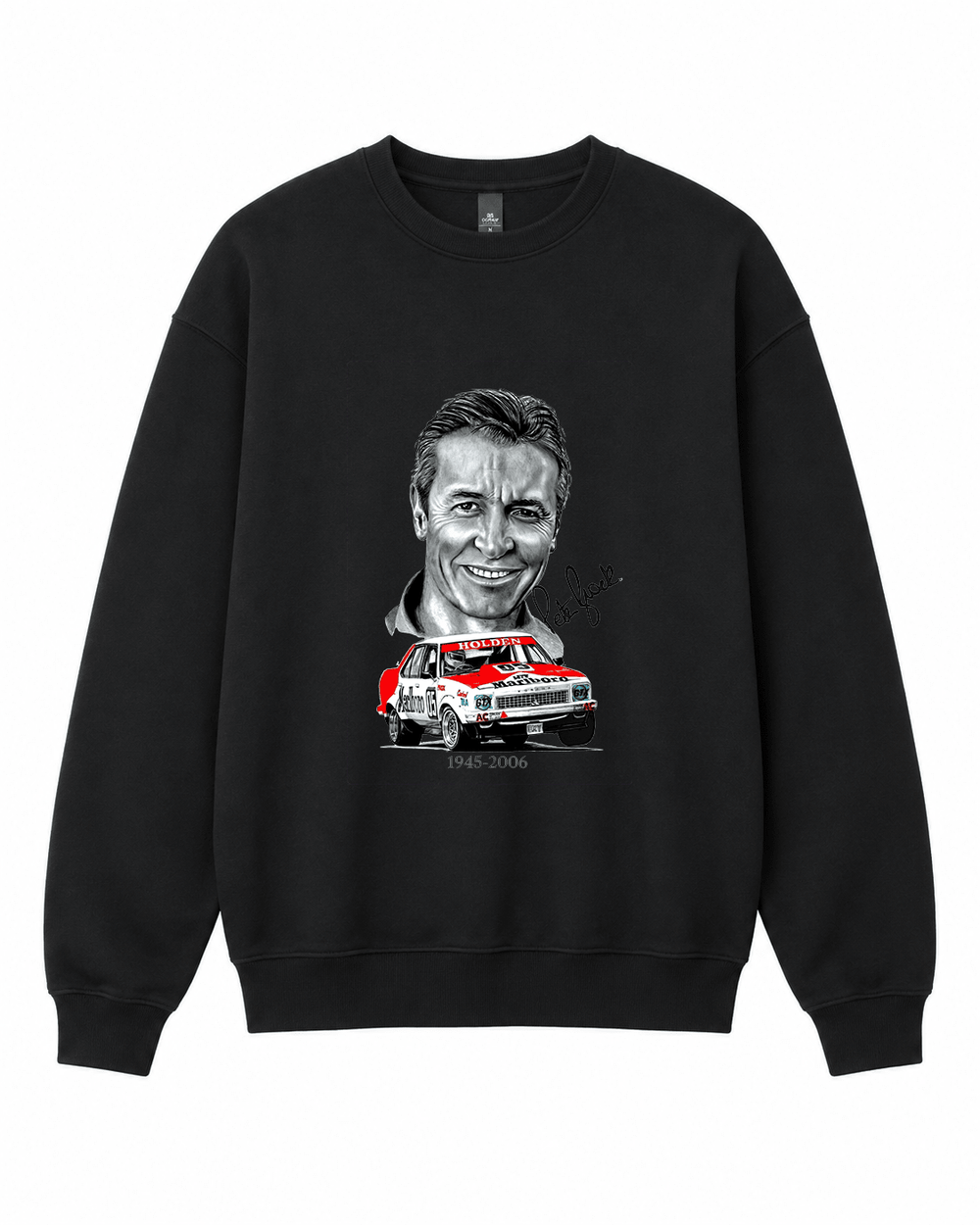 BDG Crew Neck Sweatshirt - Peter Brock RIP - Built Different Goods