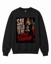 BDG Crew Neck Sweatshirt - Say Hello to my little friend -Kitten