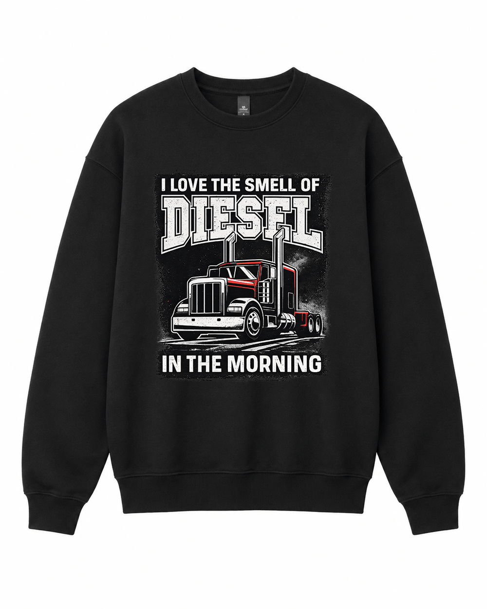 BDG Crew Neck Sweatshirt - Smell of Diesel - Built Different Goods