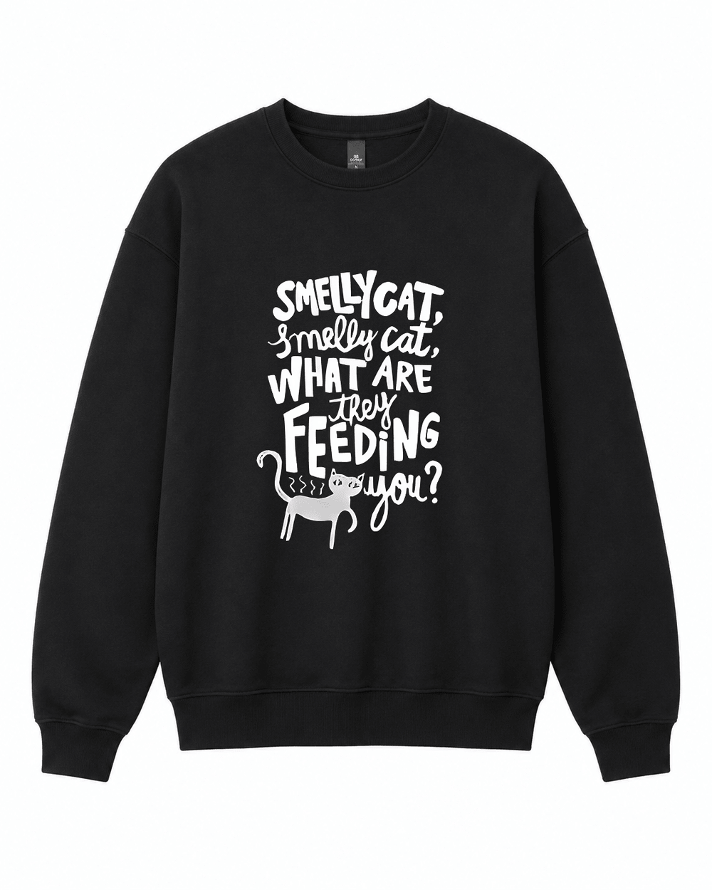 BDG Crew Neck Sweatshirt - Smelly Cat - Built Different Goods