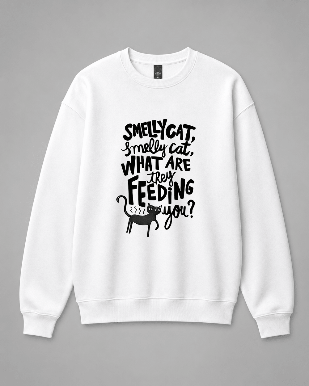 BDG Crew Neck Sweatshirt - Smelly Cat - Built Different Goods