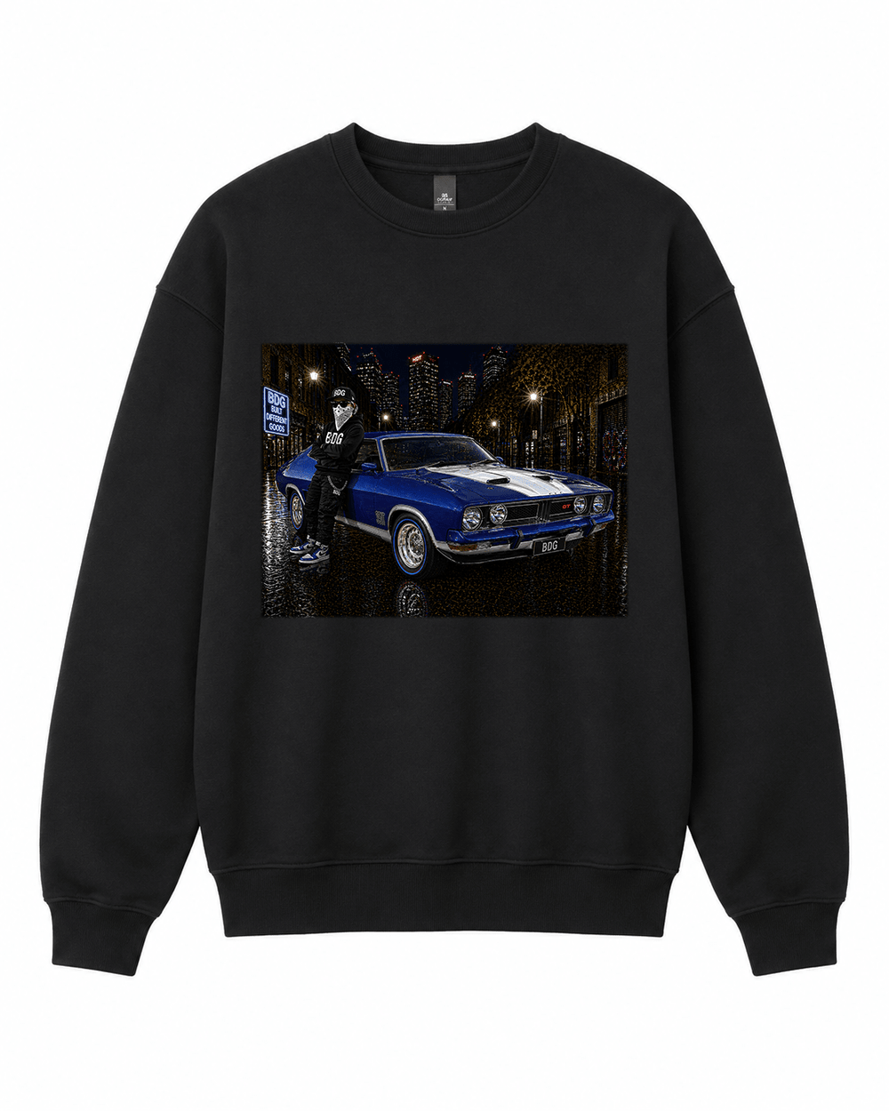 BDG Crew Neck Sweatshirt - Ford XB GT - Built Different Goods