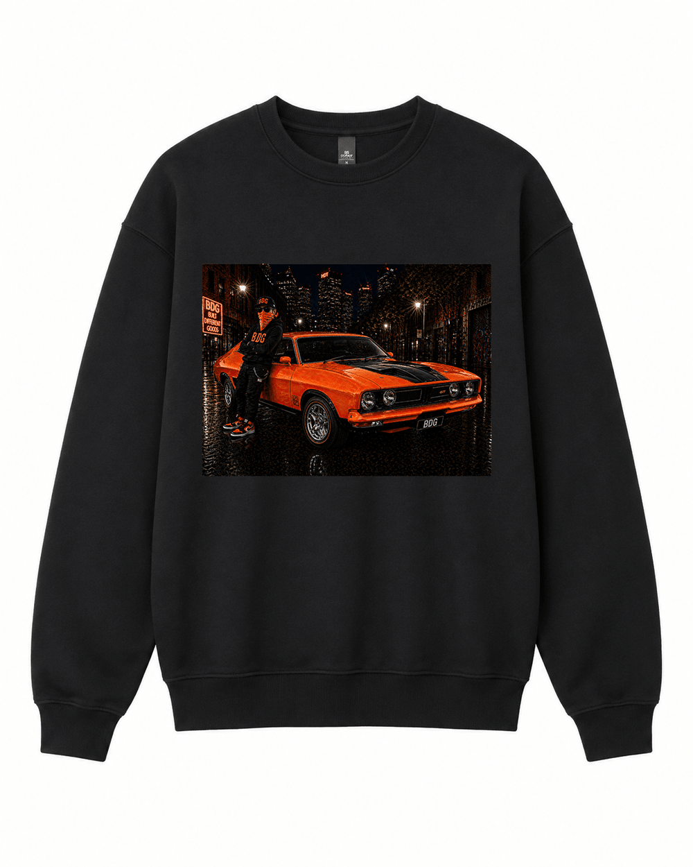 BDG Crew Neck Sweatshirt - Ford XB GT - Built Different Goods