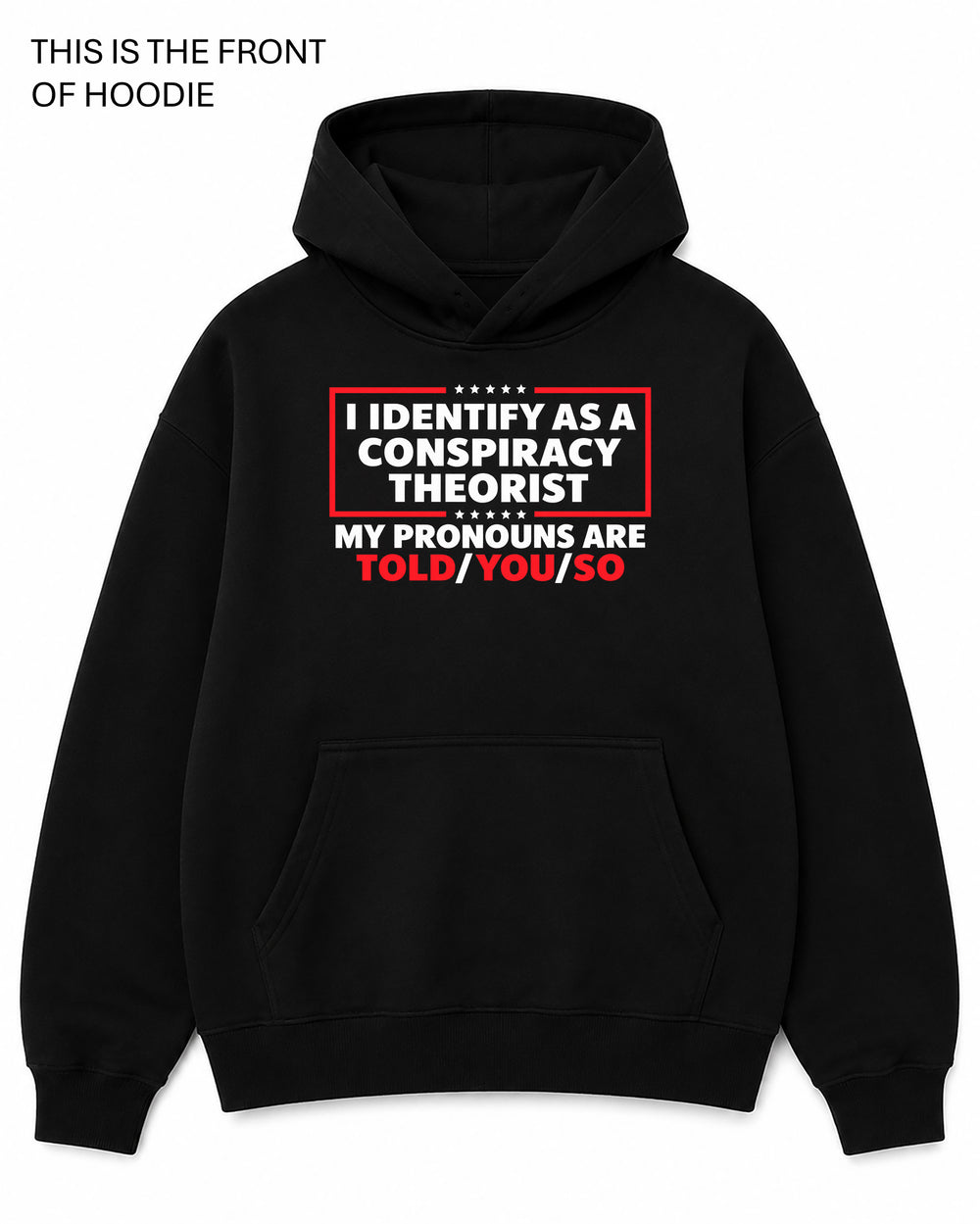 Conspiracy Theorist Graphic Hoodie - Built Different Goods
