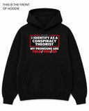 Conspiracy Theorist Graphic Hoodie - Built Different Goods