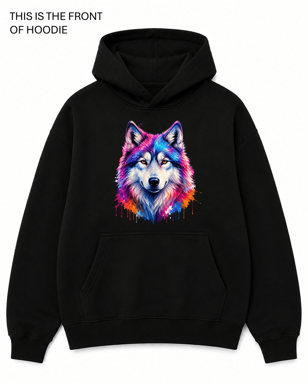 BDG Graphic Hoodie - Cosmic Wolf - Built Different Goods