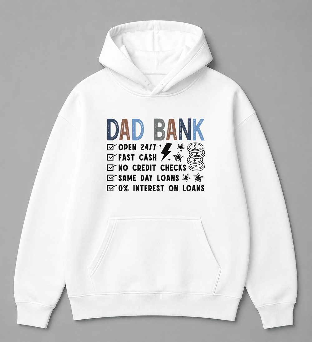 BDG Graphic Hoodie - Dad Bank - Built Different Goods