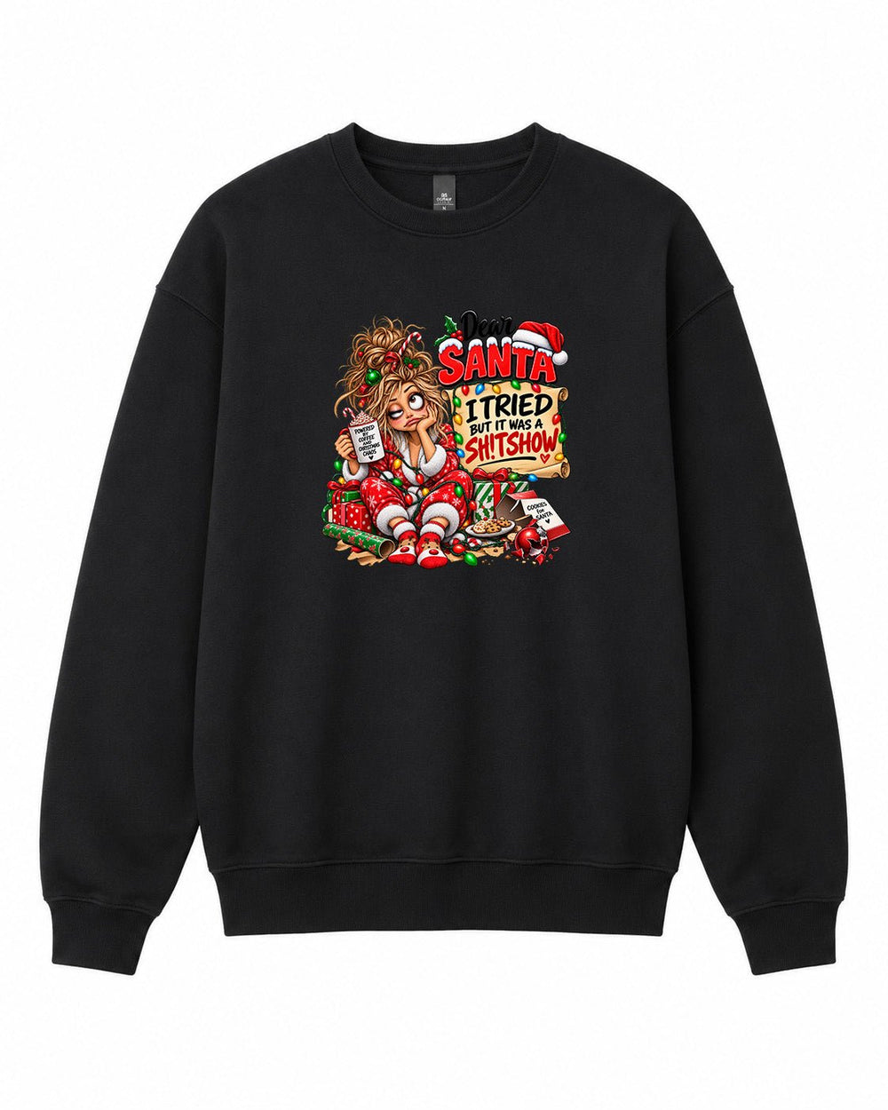 Dear Santa Graphic Crewneck Sweatshirt - Built Different Goods