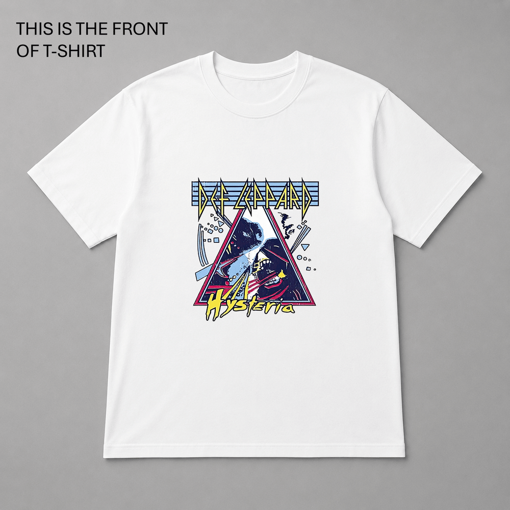 BDG Graphic T-Shirt - Def Leppard - Hysteria - Built Different Goods