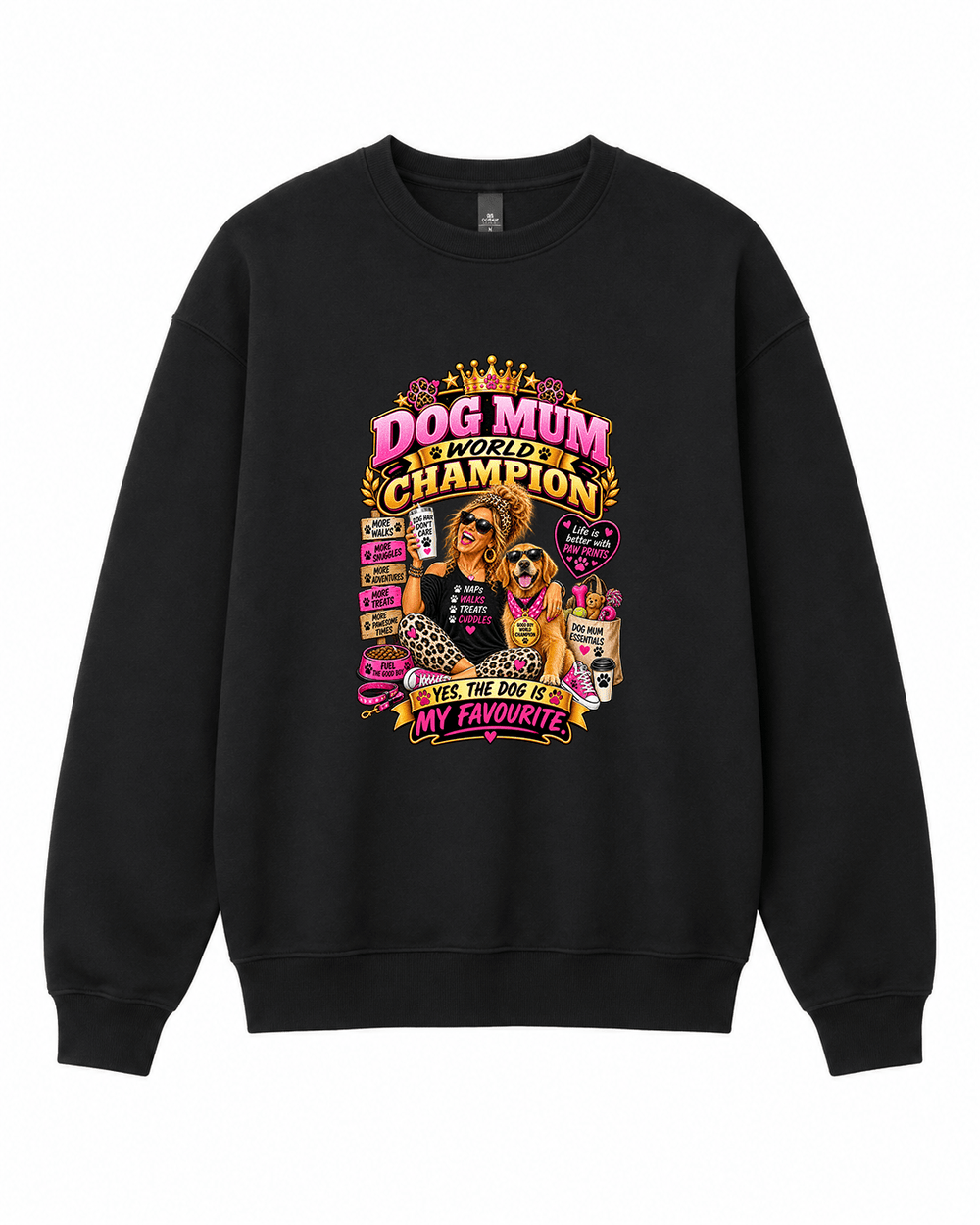Dog Mum World Champion Crewneck Sweatshirt - Built Different Goods