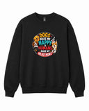 Dogs Make Me Happy Graphic Crewneck Sweatshirt
