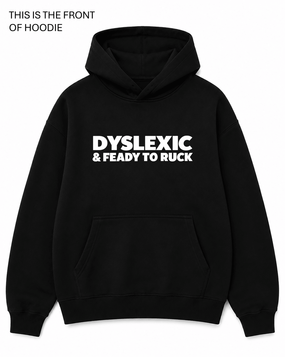 Dyslexic Crewneck Graphic Hoodie - Built Different Goods