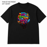 Eat Sleep Game Repeat Graphic T-Shirt