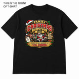 Family Christmas Survivor Graphic T-Shirt
