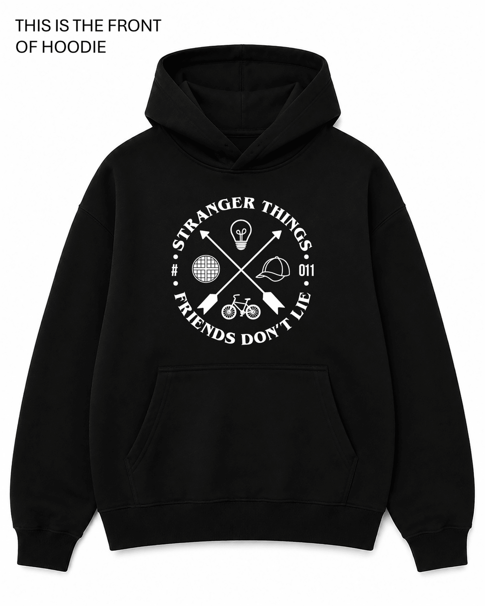 BDG Graphic Hoodie - Stranger Things - Friends Don't Lie - Built Different Goods