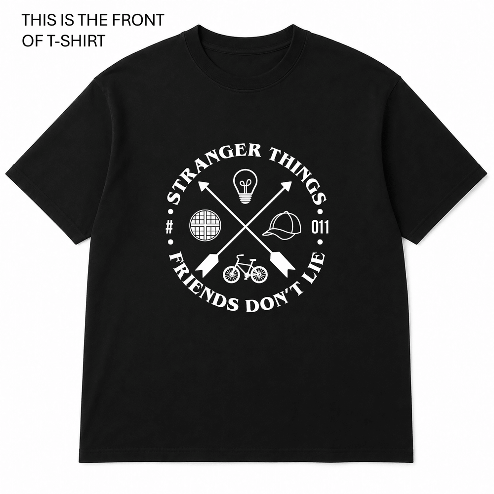 BDG Graphic T-Shirt - Stranger Things - Friends Don't Lie - Built Different Goods