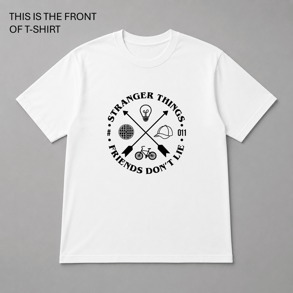 BDG Graphic T-Shirt - Stranger Things - Friends Don't Lie - Built Different Goods