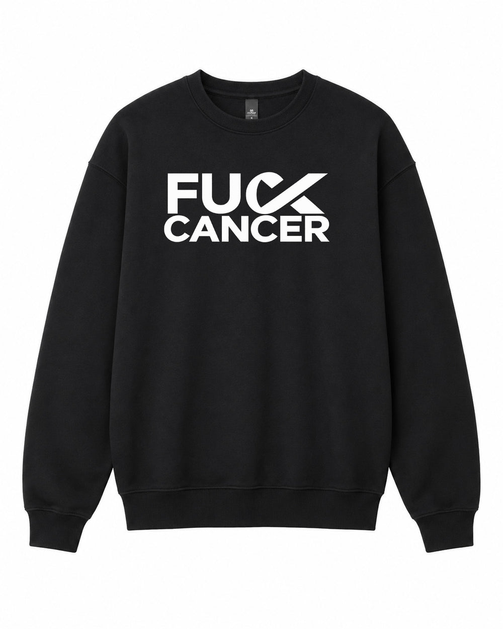 Fuck Cancer Graphic Crewneck Sweatshirt - Built Different Goods