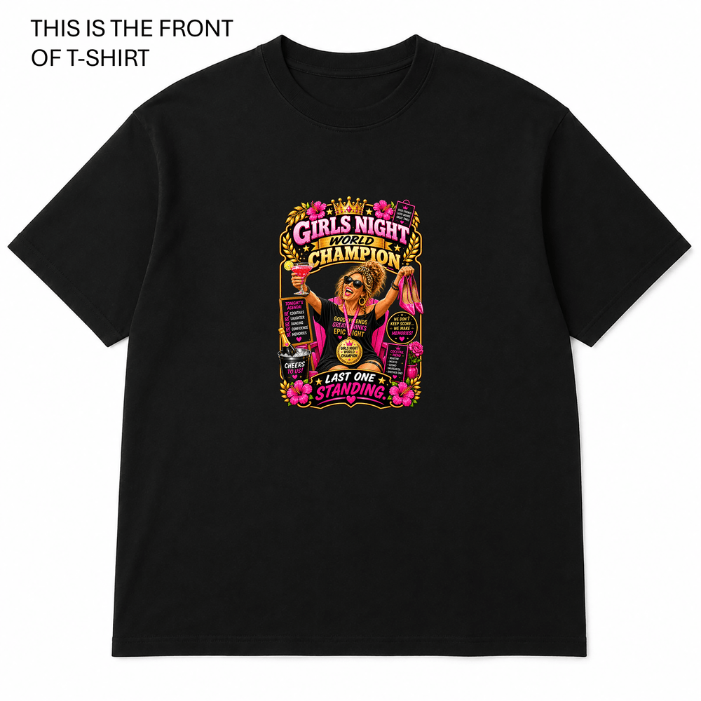 Girl's Night World Champion Graphic T-Shirt - Built Different Goods
