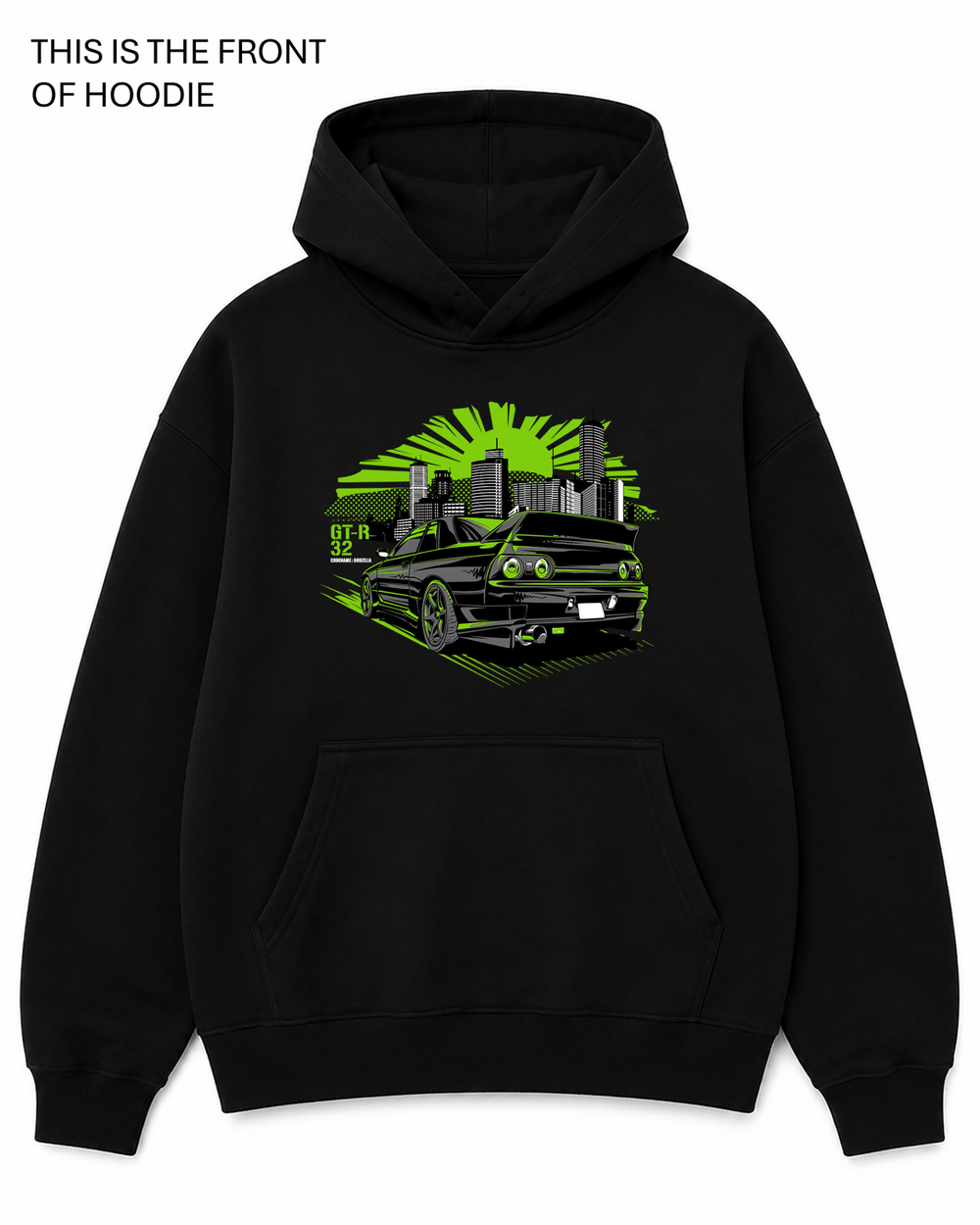 GTR 32 Graphic Hoodie - Built Different Goods