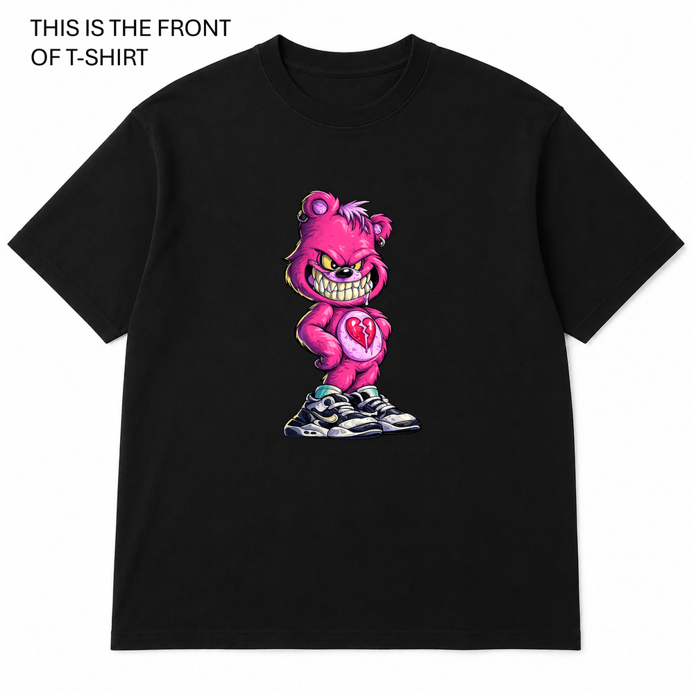 Heartbroken Care Bear Graphic T-Shirt - Built Different Goods