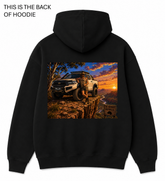 Premium graphic hoodie featuring the Toyota Hilux Rogue Series design by Built Different Goods. Comfortable everyday hoodie available in sizes S to True 5XL.