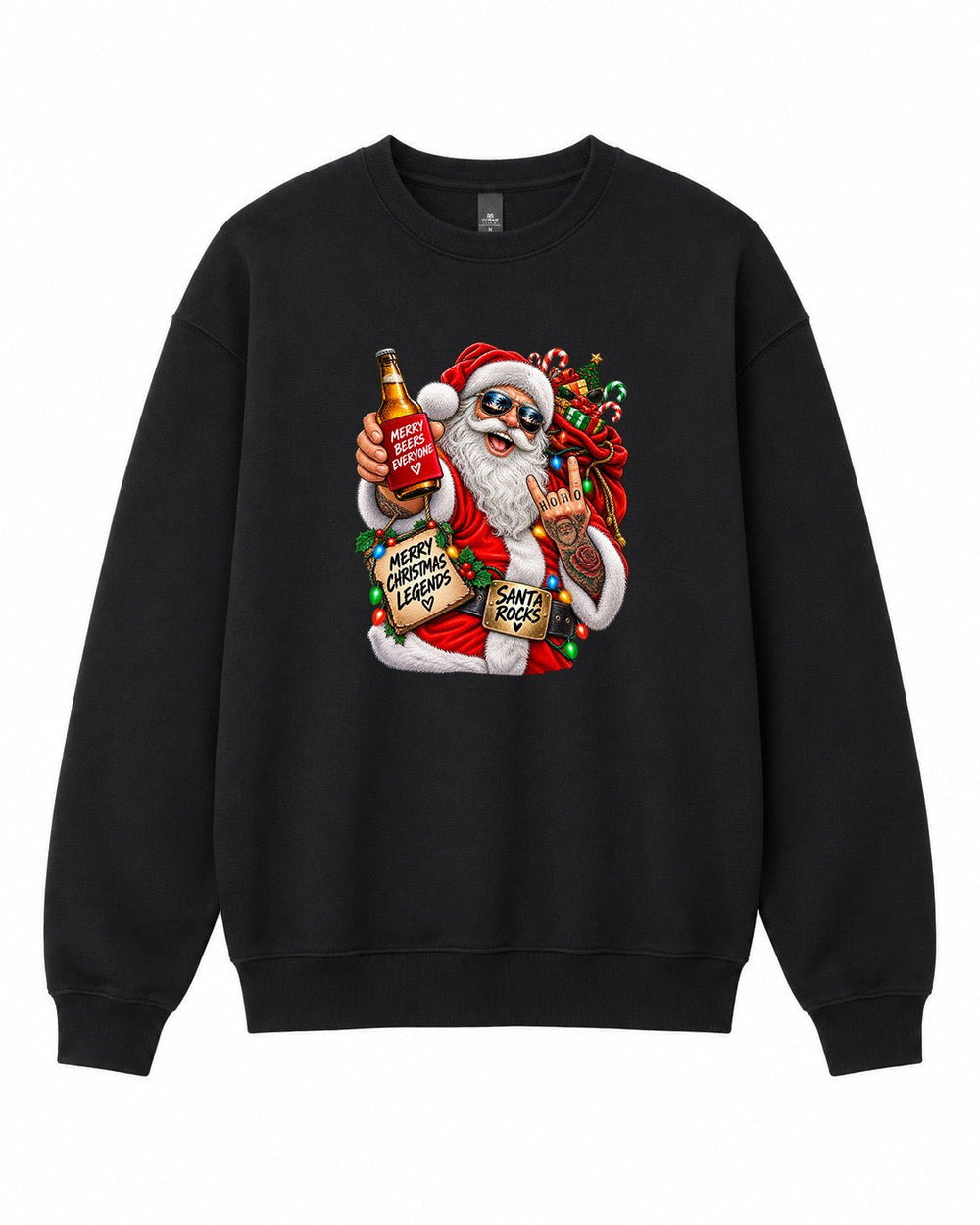 Ho Ho Ho Graphic Crewneck Sweatshirt - Built Different Goods
