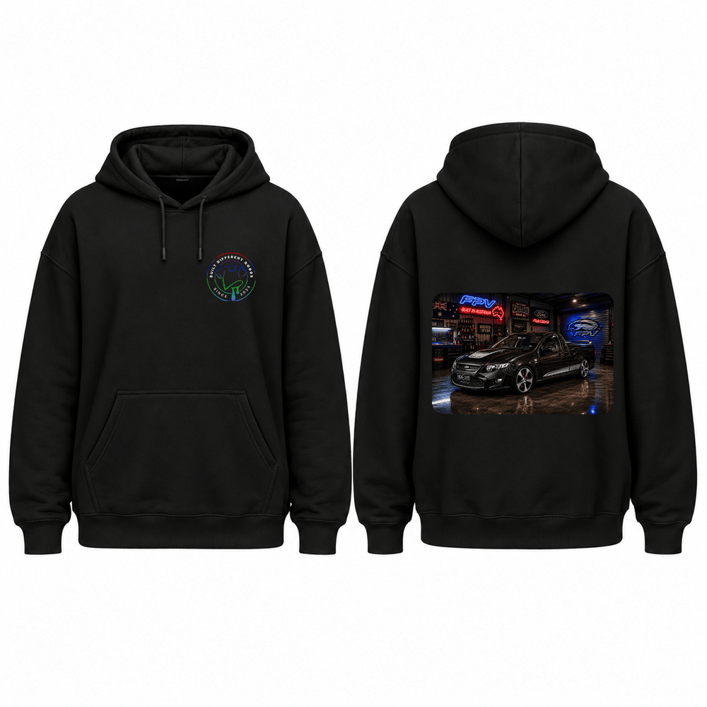 BDG Graphic Hoodie - 2008 Ford FPV GT Super Pursuit - Built Different Goods