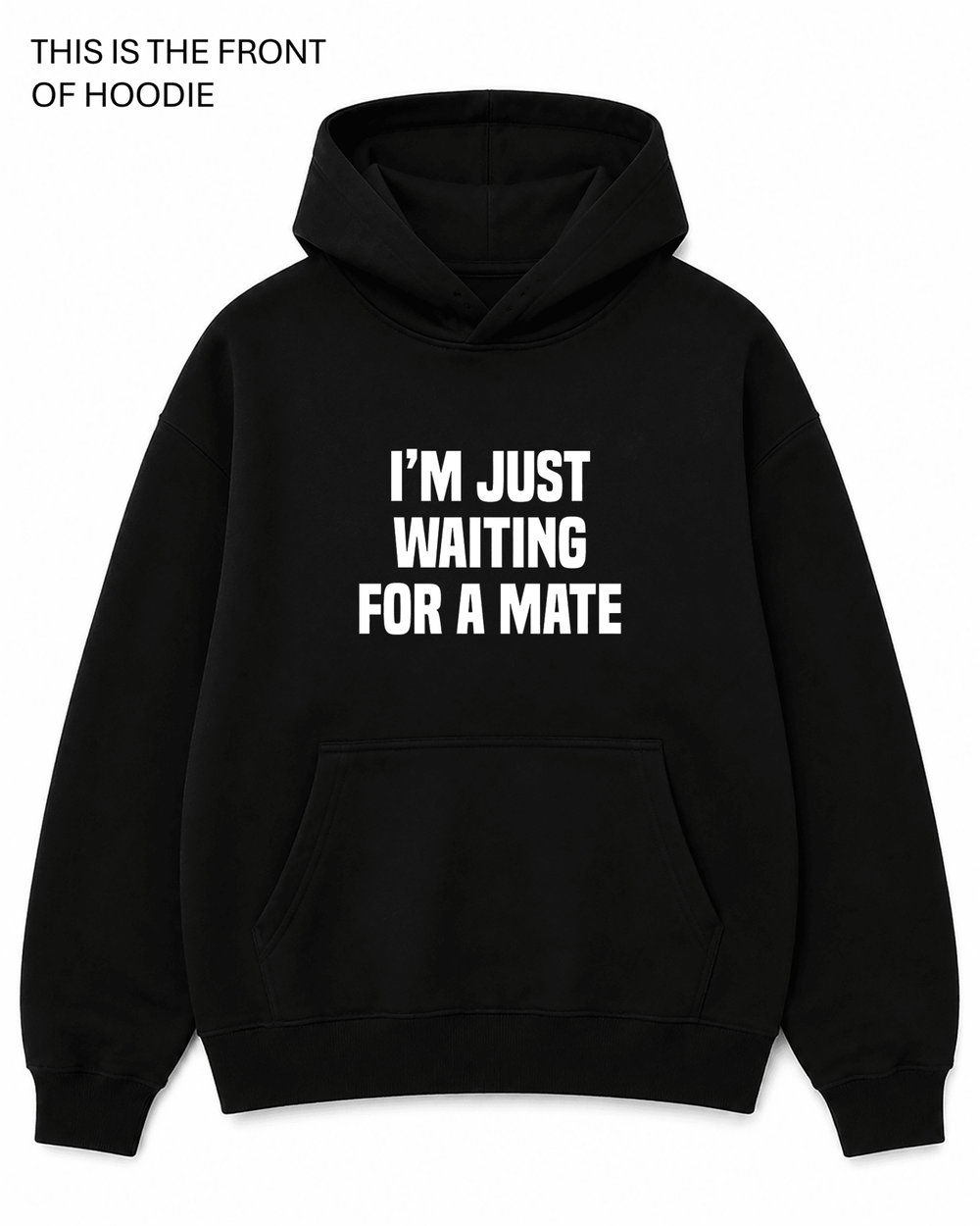 BDG Graphic Hoodie - Just Waiting for a Mate - Built Different Goods