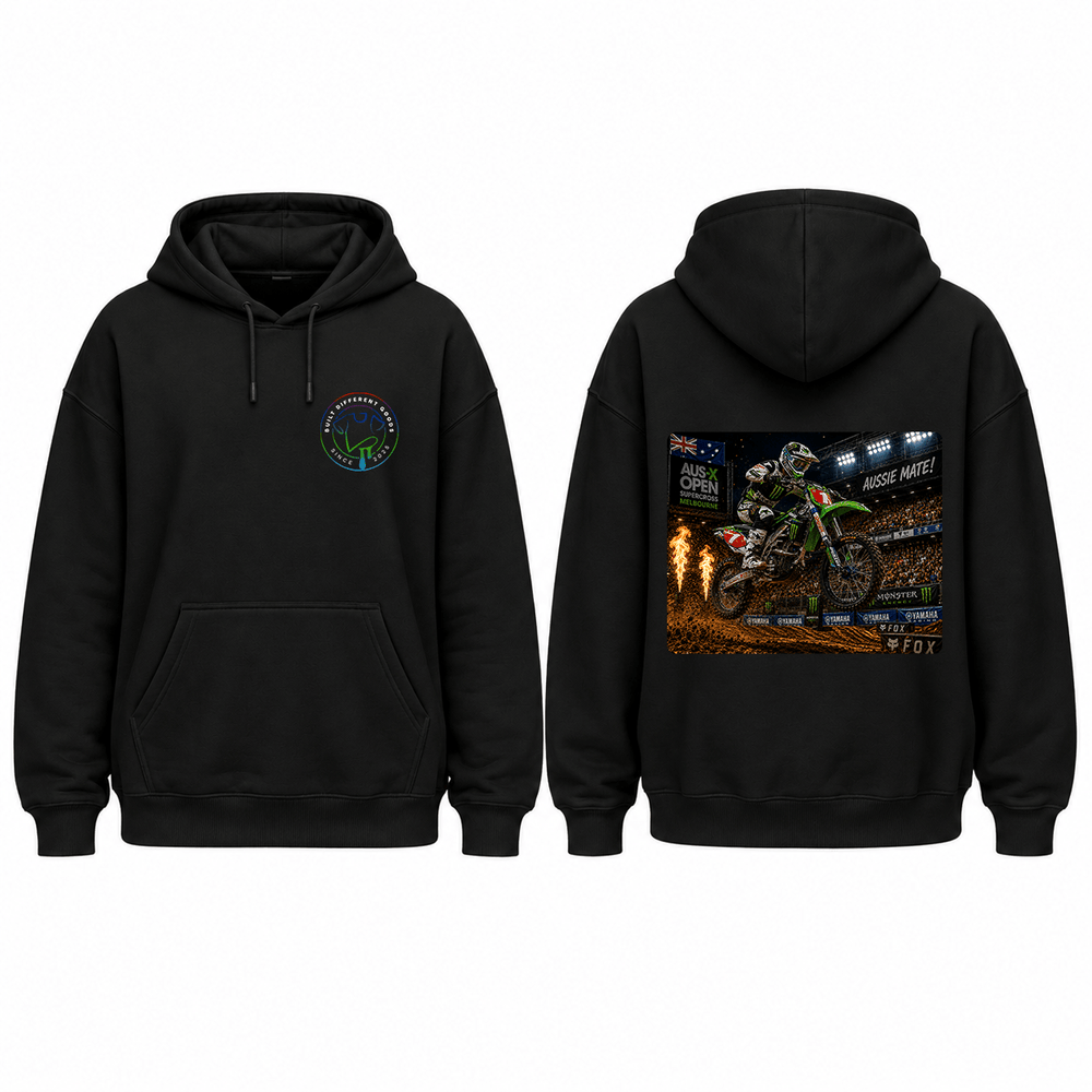 BDG Graphic Hoodie - Kawasaki KX450F Dirt Series - Built Different Goods