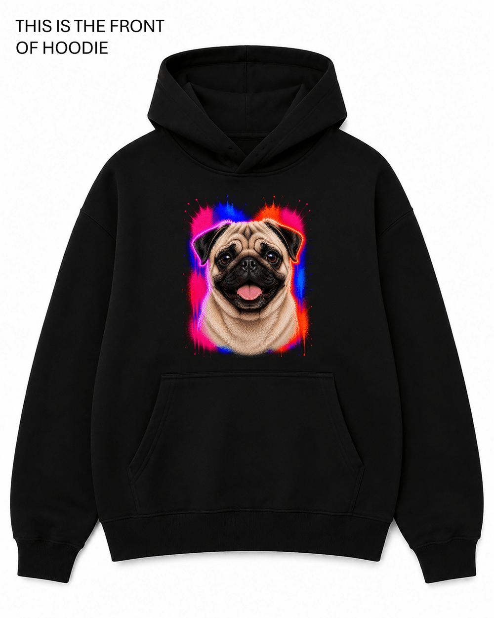 BDG Graphic Hoodie - Pug - Built Different Goods