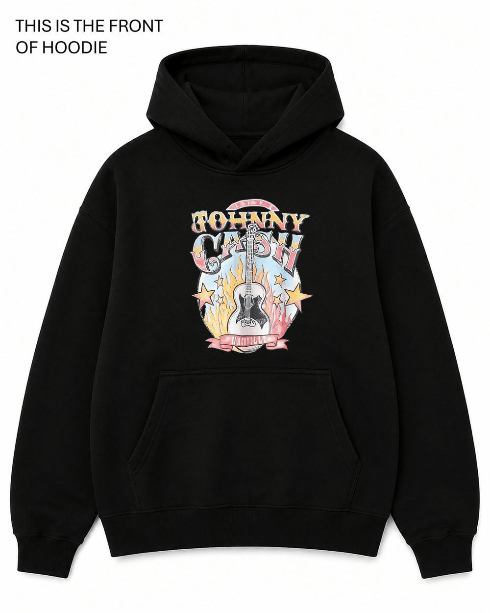 BDG Graphic Hoodie - Johnny Cash 1 - Built Different Goods