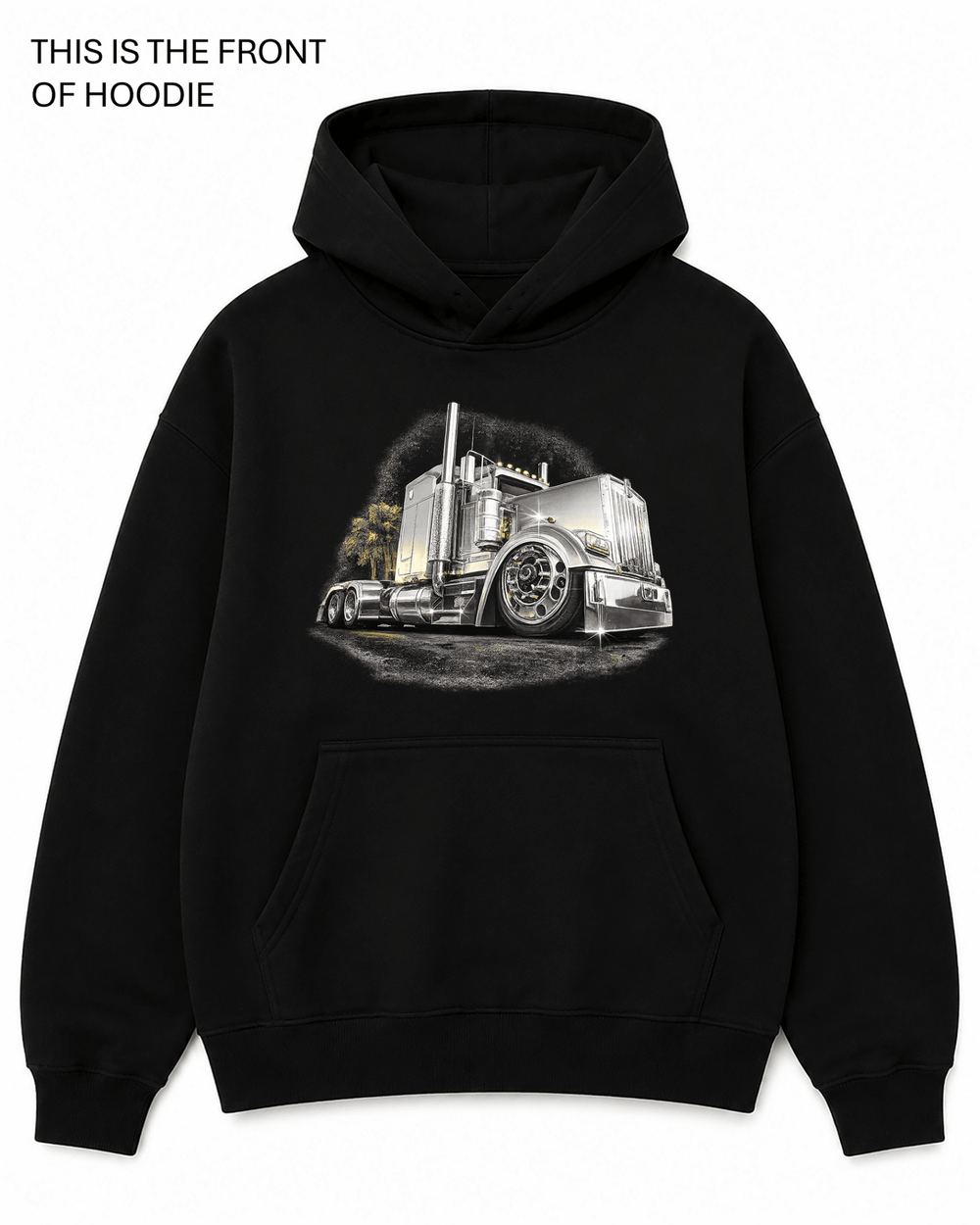 Kenworth Chrome Graphic Hoodie - Built Different Goods