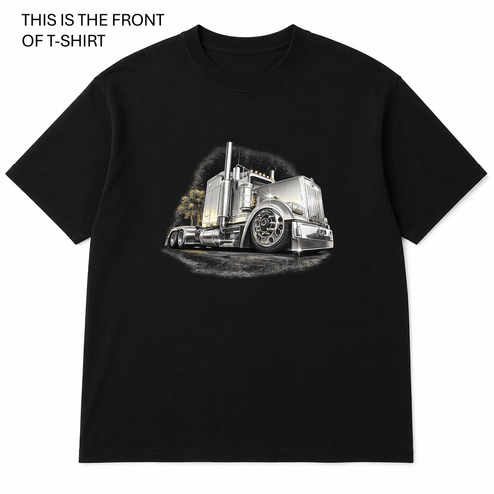 Kenworth Chrome Graphic T-Shirt - Built Different Goods